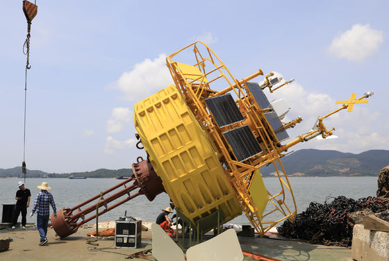 Wave Height Floating LiDAR Buoy Monitoring Automatic Ocean Condition